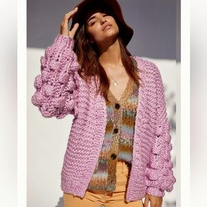 Anthropologie EN ELLY Pamela Textured Cardigan M/L